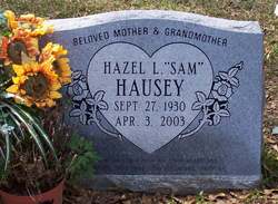Hazel Lee “Sam” <I>Carpenter</I> Hausey 