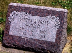 Bertha <I>Stegall</I> Woolsey 