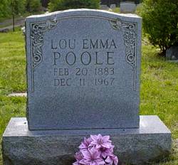 Lou Emma <I>Rorer</I> Poole 