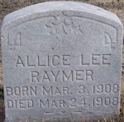 Allice Lee Raymer 