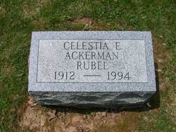 Celestia Elisabeth <I>Ackerman</I> Rubel 