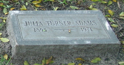 Julia <I>Turner</I> Adams 