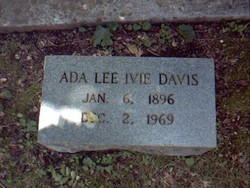 Ada Lee <I>Ivie</I> Davis 
