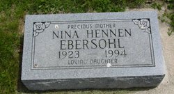 Nina <I>Hennen</I> Ebersohl 