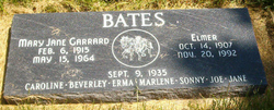 Mary Jane <I>Garrard</I> Bates 