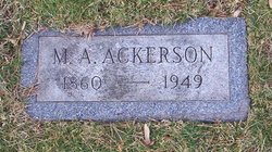 Mary Ann <I>Clark</I> Ackerson 