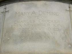 Mary Ann <I>Deming</I> Crocker 