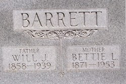 Elizabeth Lee “Bettie” <I>Moore</I> Barrett 