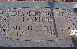 Edna Frances <I>Benningfield</I> Lankford 