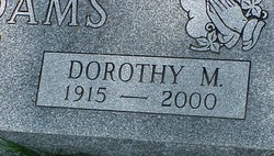 Dorothy M <I>Norwat</I> Adams 