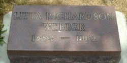 Litta <I>Richardson</I> Webber 
