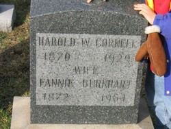 Fannie May <I>Burkhart</I> Cornell 