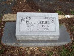 Rosie <I>Purvis</I> Grimes 