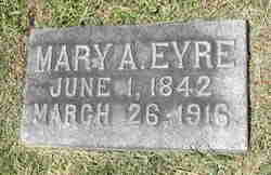 Mary Ann <I>Evenshirer Duryea</I> Eyre 