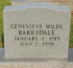 Genevieve <I>Wilde</I> Barksdale 