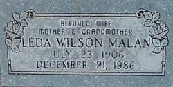 Leda B. <I>Wilson</I> Malan 