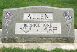 Bernice Ione <I>Johnson</I> Allen 