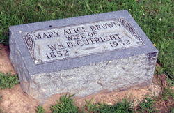 Mary Alice <I>Brown</I> Cutright 