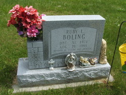 Ruby Lucille <I>Brough</I> Boling 