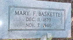 Mary Rebecca <I>Fugate</I> Baskette 