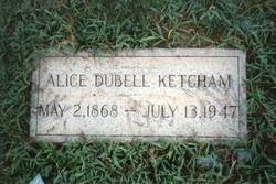 Alice Mary <I>DuBell</I> Ketcham 