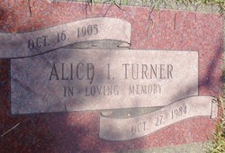 Alice Irene <I>Ellis</I> Turner 