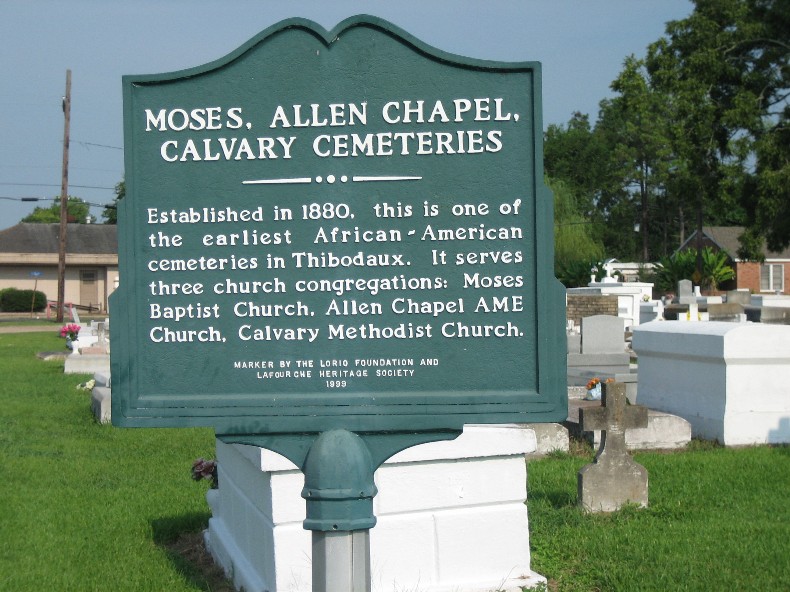 Moses, Allen Chapel, Calvary Cemeteries