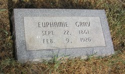 Euphamie “Effie” <I>Williamson</I> Gray 