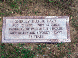 Shirley <I>Hoxsie</I> Davy 