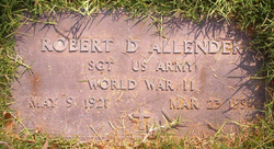 Sgt Robert D. Allender 