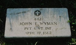 Pvt John E Wyman 