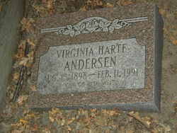 Virginia Agnes <I>Harte</I> Andersen 