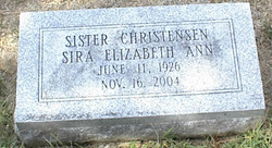 Sira Elizabeth Ann “Liz” <I>Christensen</I> Servine 