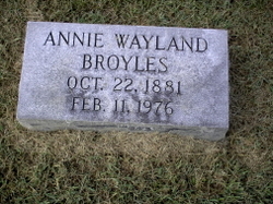 Annie Blanche <I>Wayland</I> Broyles 