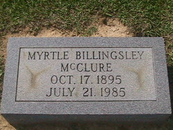 Myrtle <I>Billingsley</I> McClure 