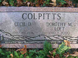 Dorothy Mildred <I>Loft</I> Colpitts 