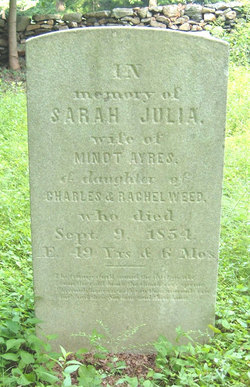 Sarah Julia <I>Weed</I> Ayres 