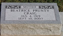 Beatrice Mae <I>Prunty</I> Craig 