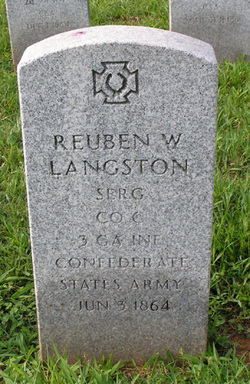Sgt Reuben W Langston 