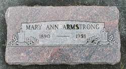 Mary Ann <I>Curley</I> Armstrong 