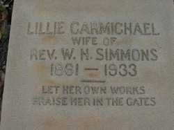 Lillie <I>Carmichael</I> Simmons 
