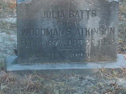 Mary Julia <I>Batts</I> Atkinson 