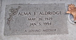 Alma Elizabeth <I>Cavey</I> Aldridge 