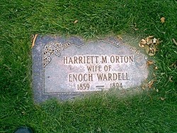 Harriet Maria <I>Orton</I> Wardell 