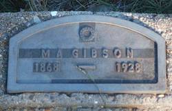 Mary Ann <I>Gower</I> Gibson 