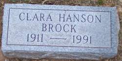 Clara Esther <I>Hanson</I> Brock 