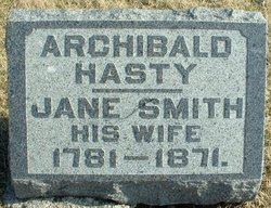 Jane “Jinny” <I>Smith</I> Hasty 