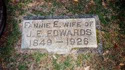 Fannie E. <I>Weaks</I> Edwards 