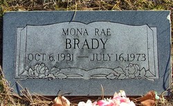 Mona Rae <I>Massey</I> Brady 