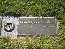 Frances Marie <I>Mentor</I> Crooks 